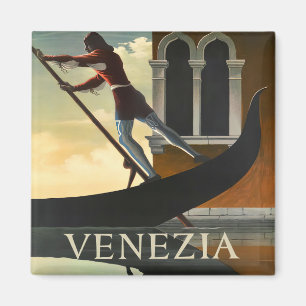Venedig Italien Jahrgang Reise Magnet