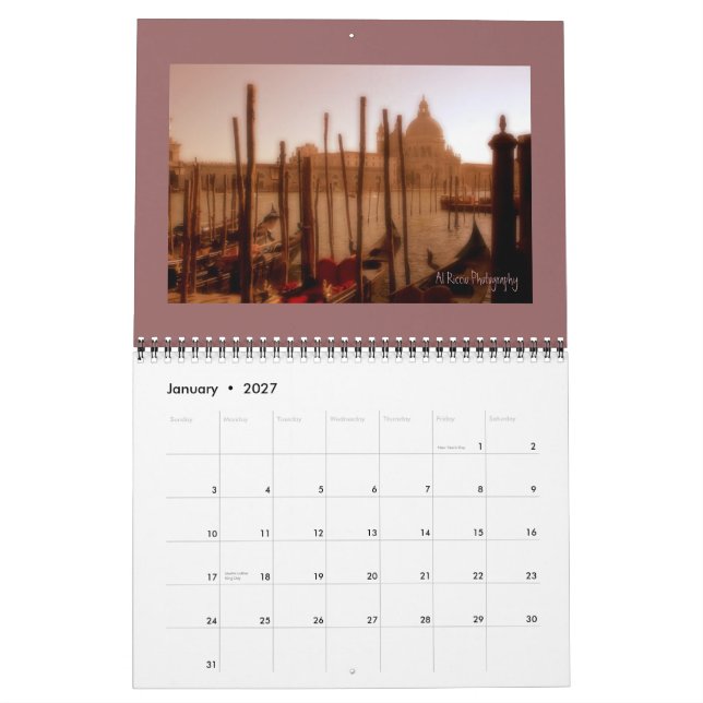 Venedig, Italien Kalender (Jan 2027)
