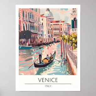 Venedig Italien Kunst Illustration Reise Poster