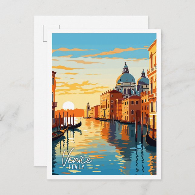 Venedig Italien Kunstzeitalter Postkarte (Vorne/Hinten)