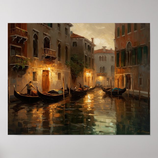 Venedig Italien Landschaft Kunstdruckerei Poster (Vorne)