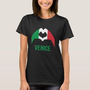 Venedig Italien Liebe Herzlich Willkommen im Itali T-Shirt