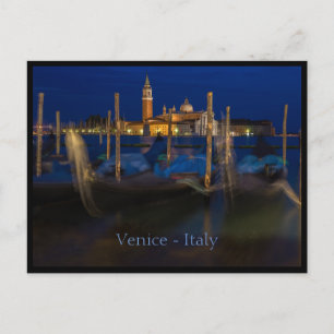 Venedig, Italien mit Nachtpostkarte Postkarte