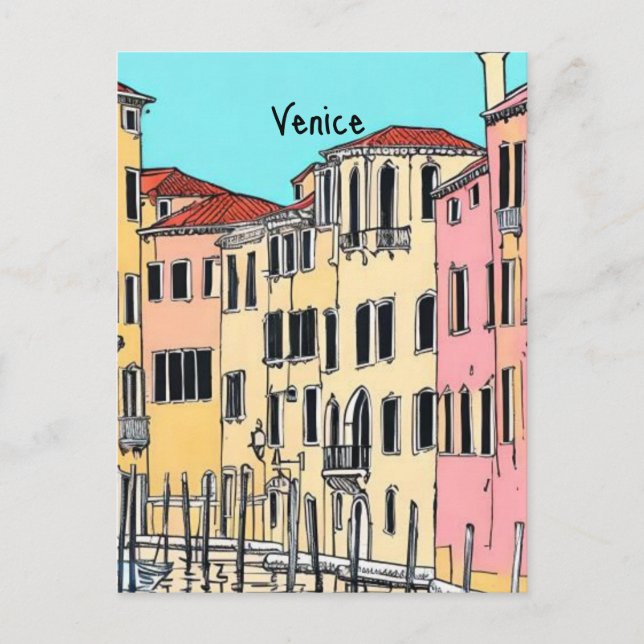 Venedig Italien Postkarte (Vorderseite)