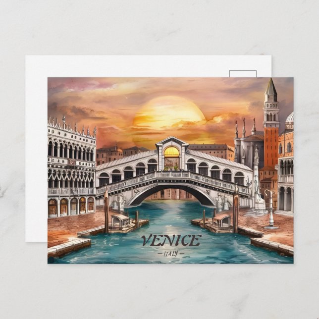 Venedig Italien Postkarte (Vorne/Hinten)