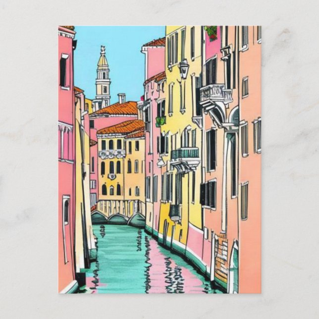 Venedig Italien Postkarte (Vorderseite)