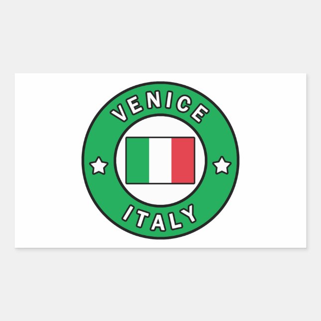 Venedig Italien Rechteckiger Aufkleber (Vorderseite)