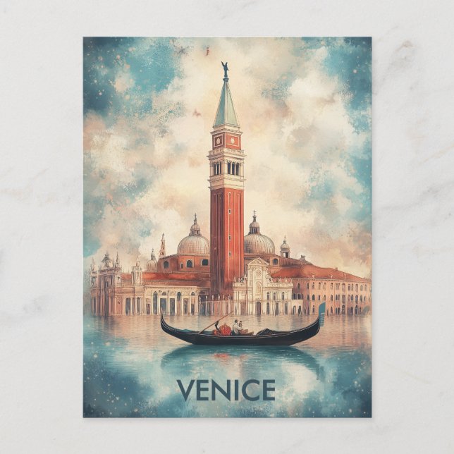 Venedig Italien Reise Postkarte (Vorderseite)