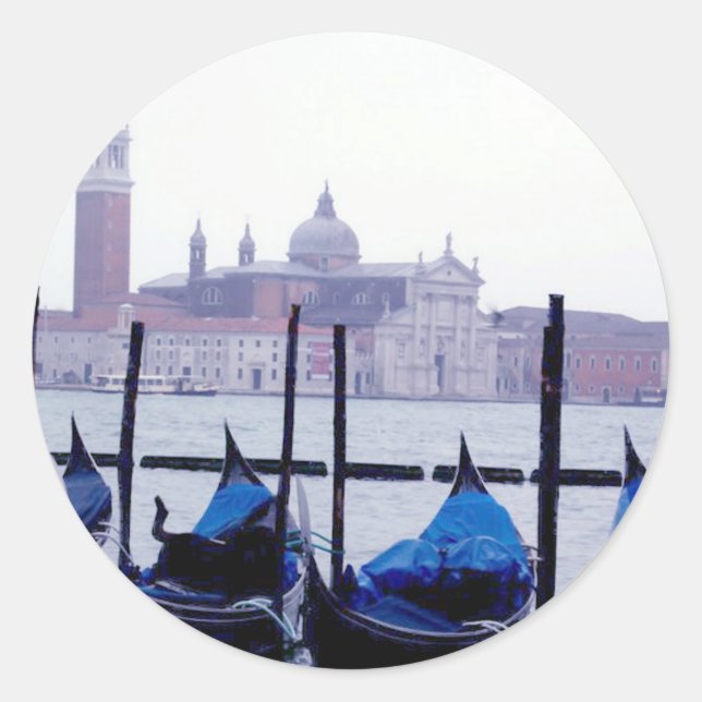 Venedig Italien Reise Runder Aufkleber (Vorderseite)