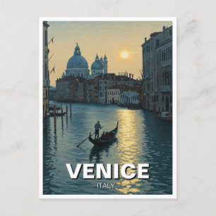 Venedig Italien Reise Souvenir Malerei Postkarte