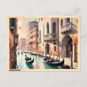 Venedig Italien Reise Vintage Postkarte