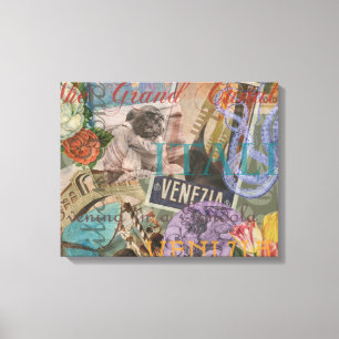 Venedig Italien Reisen Vintage Hübsche Kunst Leinwanddruck