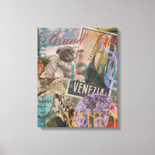 Venedig Italien Reisen Vintage Hübsche Kunst Leinwanddruck