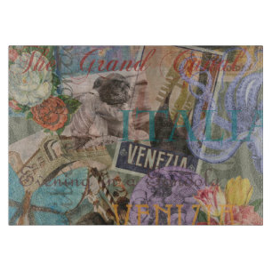 Venedig Italien Reisen Vintage Hübsche Kunst Schneidebrett