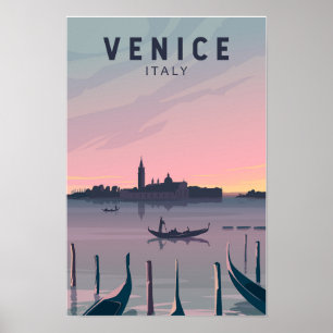 Venedig Italien Reisen Vintage Kunst Poster
