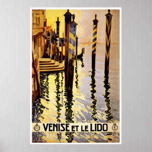 Venedig Italien Reiseplakat Italienische Kunst Vin Poster