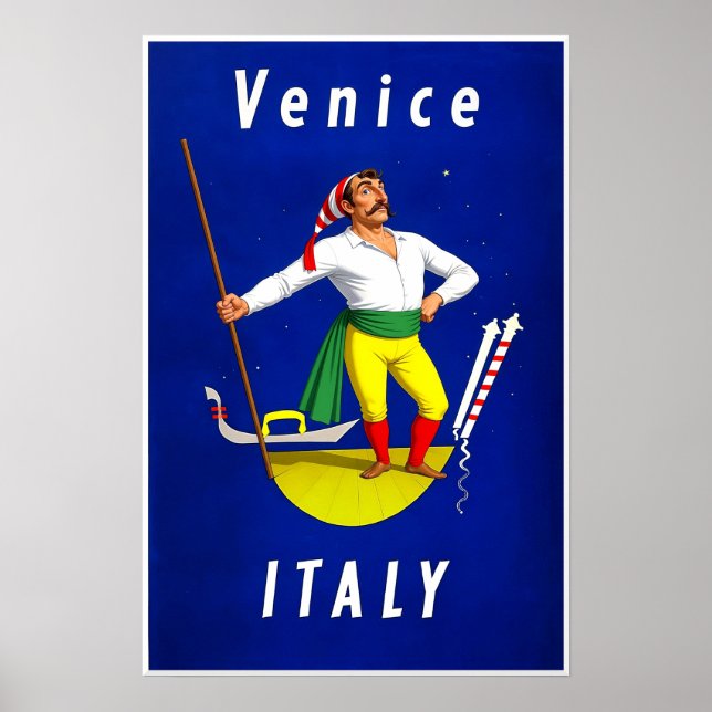 Venedig, Italien Reiseplakat Poster (Vorne)