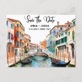 Venedig Italien Romantische Save the Date Postkarte