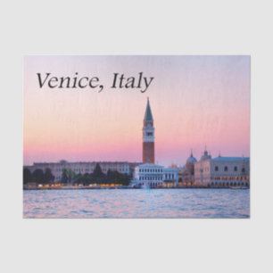 Venedig, Italien Rosa Sonnenuntergang Seidenpapier