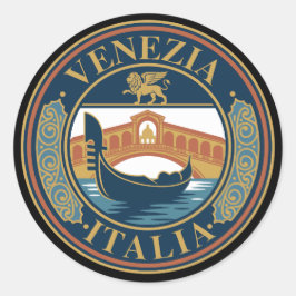 Venedig Italien Runder Aufkleber