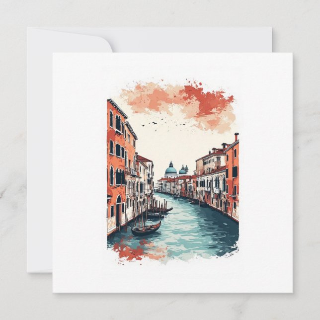 Venedig, Italien  Save The Date (Vorderseite)