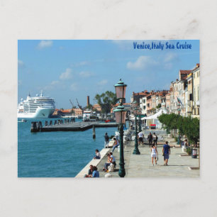 Venedig, Italien Seefahrt Postkarte