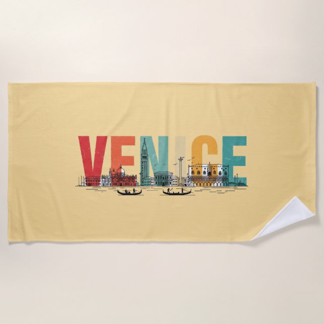 Venedig Italien Strandtuch (Vorderseite)
