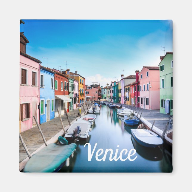 Venedig Italien | Text- und Bildvorlage Magnet (Vorne)