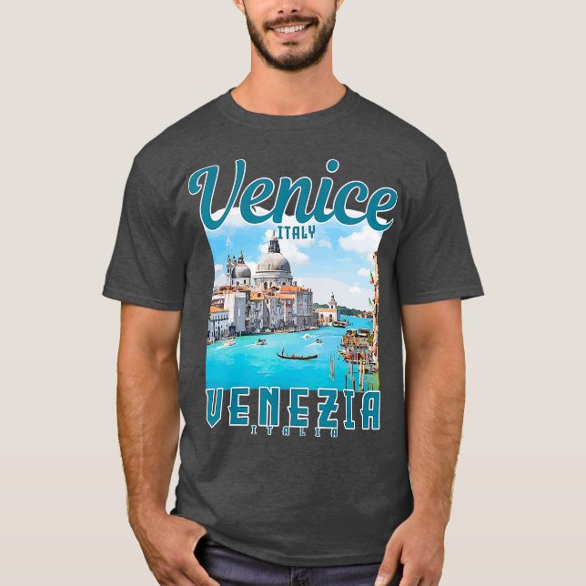 Venedig Italien Venezia Italia Vintages italienisc T-Shirt (Vorderseite)