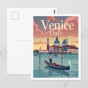Venedig Italien Vintage Berühmter Reiseort Postkarte