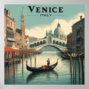 Venedig Italien Vintage Poster