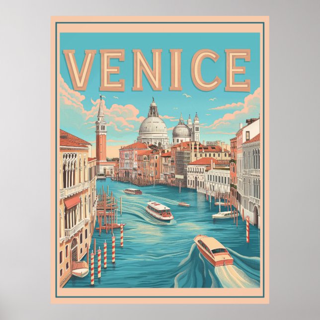 Venedig, Italien Vintage Poster (Vorne)