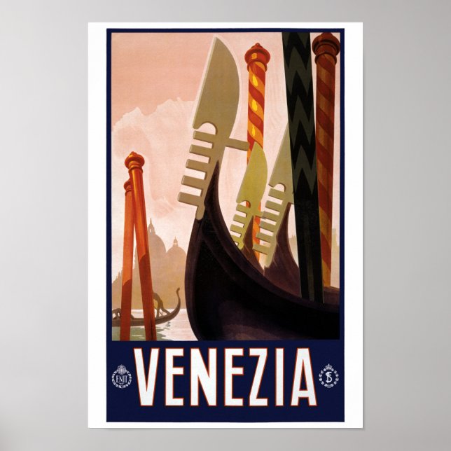 Venedig Italien Vintage Poster wiederhergestellt (Vorne)