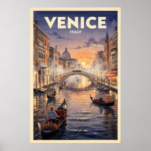 Venedig Italien Vintage Reise Poster
