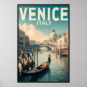 Venedig Italien Vintage Reise Poster