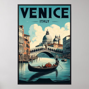 Venedig Italien Vintage Reise Poster