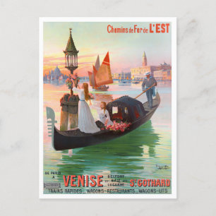 Venedig Italien Vintage-Reise Postkarte