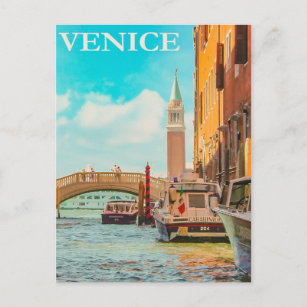 Venedig, Italien Vintage Reise Postkarte
