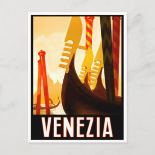 Venedig Italien Vintage-Reise Postkarte