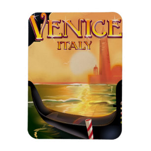 Venedig, Italien Vintage-Reiseposter Magnet