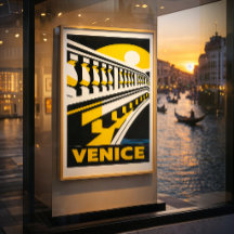 Venedig Italien Vintage Retro Geometrische Kunst P