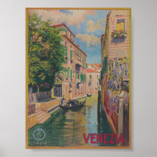 Venedig Italien Vintage Travel Poster