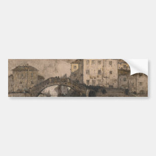 Venedig, Italien (Vintage Venezianische Landschaft Autoaufkleber