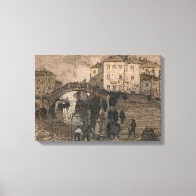 Venedig, Italien (Vintage Venezianische Landschaft Leinwanddruck (Vorderseite)