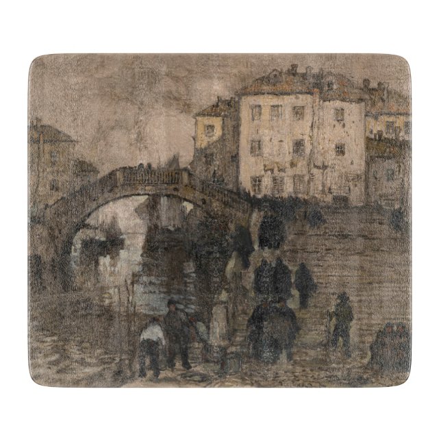 Venedig, Italien (Vintage Venezianische Landschaft Schneidebrett (Vorderseite)