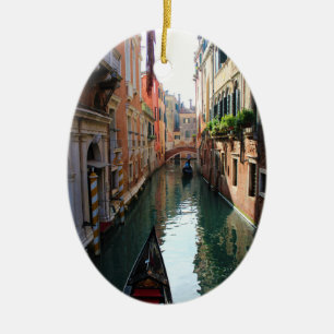 Venedig, Italien Weihnachtsschmuck. Venezianische  Keramik Ornament
