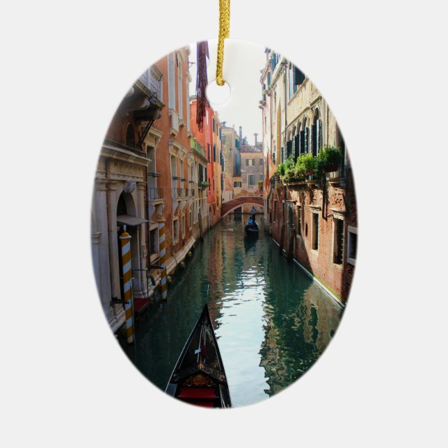 Venedig, Italien Weihnachtsschmuck. Venezianische  Keramik Ornament (Vorne)