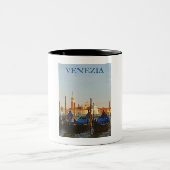 Venedig Italien Zweifarbige Tasse (Mittel)