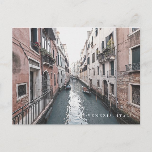 Venedig, Italienischer Wasserkanal - Italien Postk Postkarte (Vorderseite)