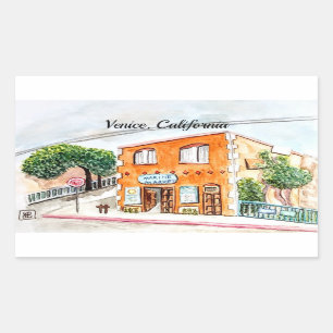 Venedig, Kalifornien Rechteckiger Aufkleber